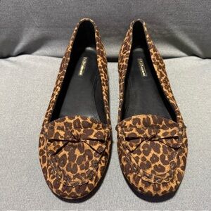BCBGeneration “Deann” leopard print loafers size 11